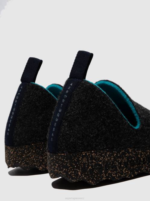 Asportuguesas slip-on boty město - F2X832 Asportuguesas Shoes antracit ženy obuv