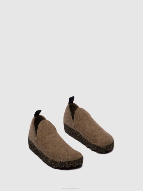 Asportuguesas slip-on boty město - F2X841 Asportuguesas Shoes taupe ženy obuv