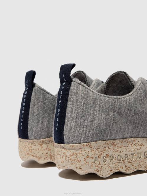 Asportuguesas šněrovací cvičky táborová vlna - F2X816 Asportuguesas CZ šedé merino ženy trenéři