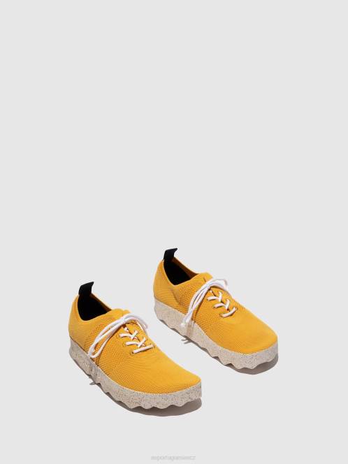 Asportuguesas šněrovací kód trenérů - F2X89 Asportuguesas CZ žluť ženy trenéři