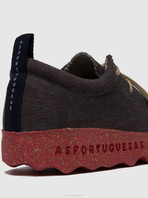 Asportuguesas šněrovací trenéři chat - F2X859 Asportuguesas CZ černý ženy trenéři