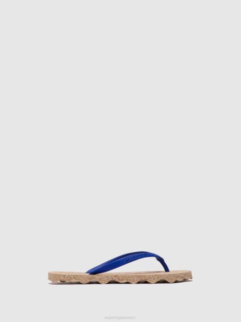 Asportuguesas základna plážových žabek - F2X83 Asportuguesas CZ modrý gumový pásek ženy žabky